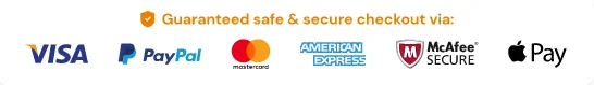Secure checkout - safe and trusted payment