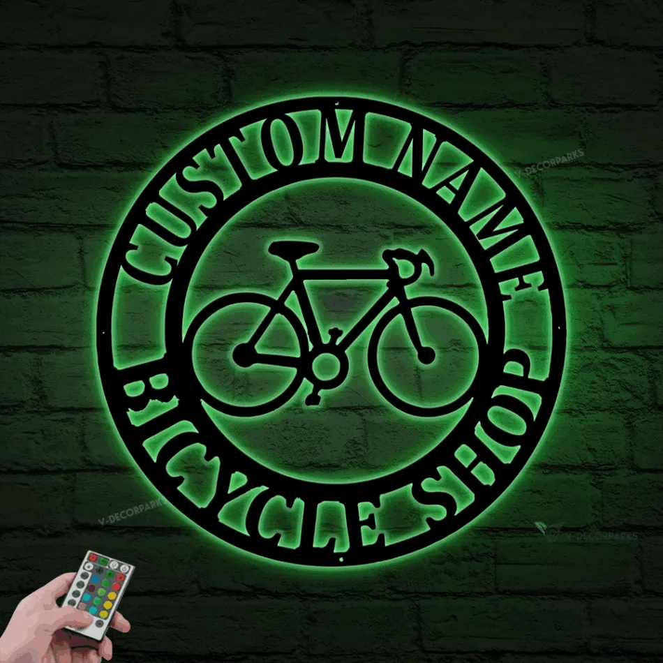 Metal Wall Art, Bicycle Wall Art With Led Lights, Metal Bike Wall Art, Cyclist Gift, Biker Art, Metal Wall Decor, Home Living Room