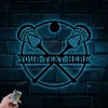 Personalized Lacrosse Sticks Metal Sign Led Lights, Sport Lacrosse Player Gift, Custom Name Sign Decor, Father's Day Gifts