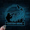 Personalized Duck Hunting Metal Sign Led Lights, Custom Duck Hunter Name Sign Decor, Father's Day Gift For Hunter