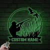 Personalized Duck Hunting Metal Sign Led Lights, Custom Duck Hunter Name Sign Decor, Father's Day Gift For Hunter