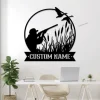 Personalized Duck Hunting Metal Sign Led Lights, Custom Duck Hunter Name Sign Decor, Father's Day Gift For Hunter