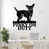 Personalized Chihuahua Dog Metal Wall With Led Lights, Chihuahua Wall Decor, Gift For Chihuahua Lover, Chihuahua Decor