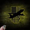 Personalized Airplane Metal Sign With Led Lights, Custom Wall Art For Home Decor, Father's Day Gift, Birthday Gift