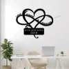 Personalized Infinity Symbol With Led Lights Custom Heart Sign Door Hanger Home Decor Wedding Love Valentine Day Decoration