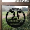 Dairy Cow Personalized Metal Farm Sign, Custom Name & Address Sign, Many Size Choices