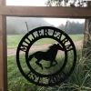 Personalized Metal Horse Sign Monogram, Outdoor Farm, Farmhouse, Ranch, Stable