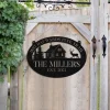 Deer Hunting Hunter Metal Sign Monogram, Custom Outdoor, Cabin, Camp, Art Gift For Him