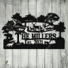 Turkey Bear Deer Hunting Hunter Metal Sign Monogram, Custom Outdoor Farm, Cabin, Lodge, Camp, Wall Decor