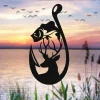Deer Hunting Bass Fish Hook Metal Sign, Gift For Dad, Husband