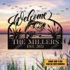 Bass Fish Personalized Metal Welcome Sign, Custom Family And Est. Year, Small Medium Large Sizes