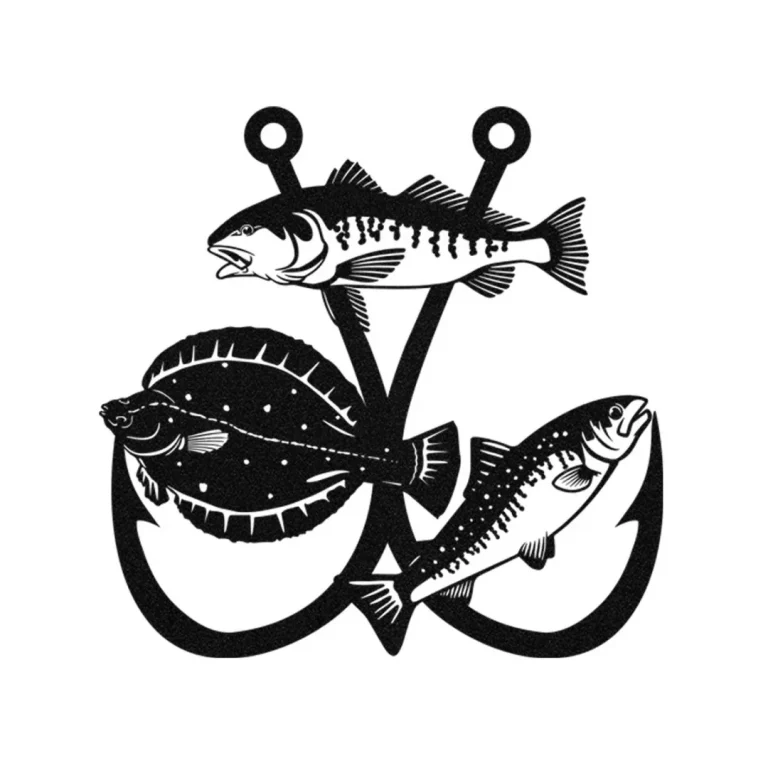 Trout Flounder Redfish Fish Fishing Metal Sign, Fisher Gift