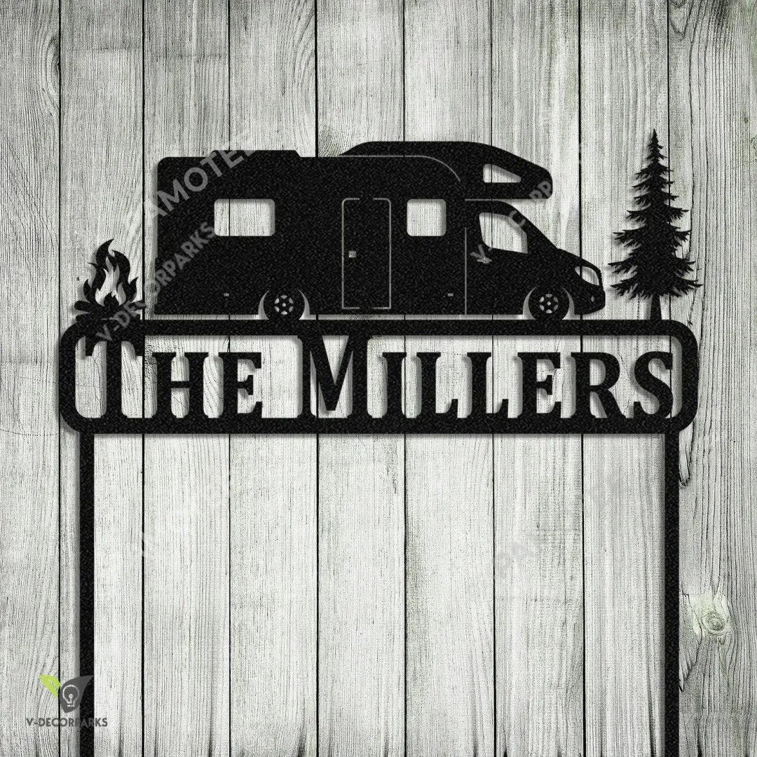 0920-01_1eb3d977-82dc-4edd-ba82-784a17b2ccd7.webp Personalized Rv Camping Metal Artwork, Custom Family Name, Outdoor Decor