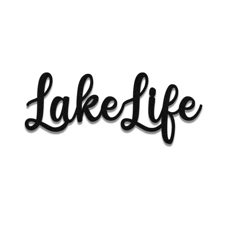 Lake Life Metal Sign, House, Cabin, Housewarming Wall Art