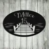 Lake House Metal Sign Monogram, Custom Outdoor House, Cabin, Beach, Housewarming Wall Decor, Wedding Art Gift