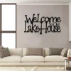 Welcome To Our Lake House Metal Sign