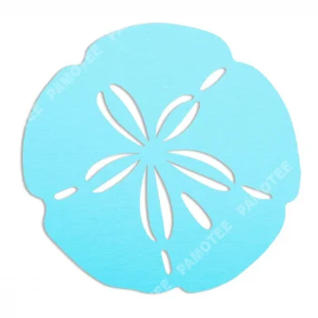 Sand Dollar Summer Beach House Metal Sign Monogram