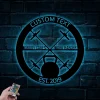 Gym Sign With Led Lights, Personalized Home Gym Sign, Custom Metal Gym Sign, Home Gym Sign, Father's Day Gift, Home Workout Sign, Gift For Gym Lover