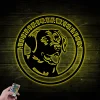 Metal Labrador Retriever Sign With Led Lights, Labrador Retriever Sign, Labrador Retriever Decor, Custom Dog Sign, Dog Decor, Dog Owner Gift