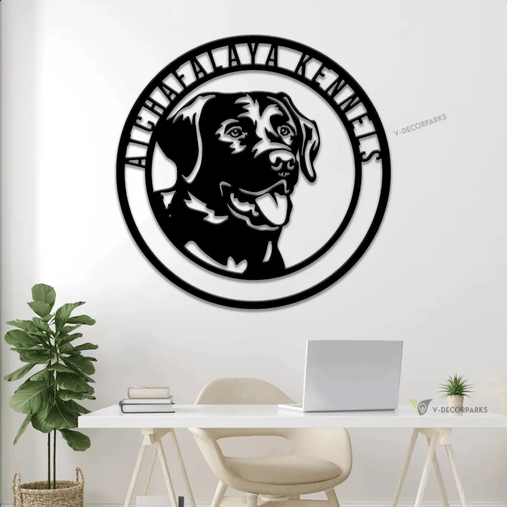 Metal Labrador Retriever Sign With Led Lights, Labrador Retriever Sign, Labrador Retriever Decor, Custom Dog Sign, Dog Decor, Dog Owner Gift