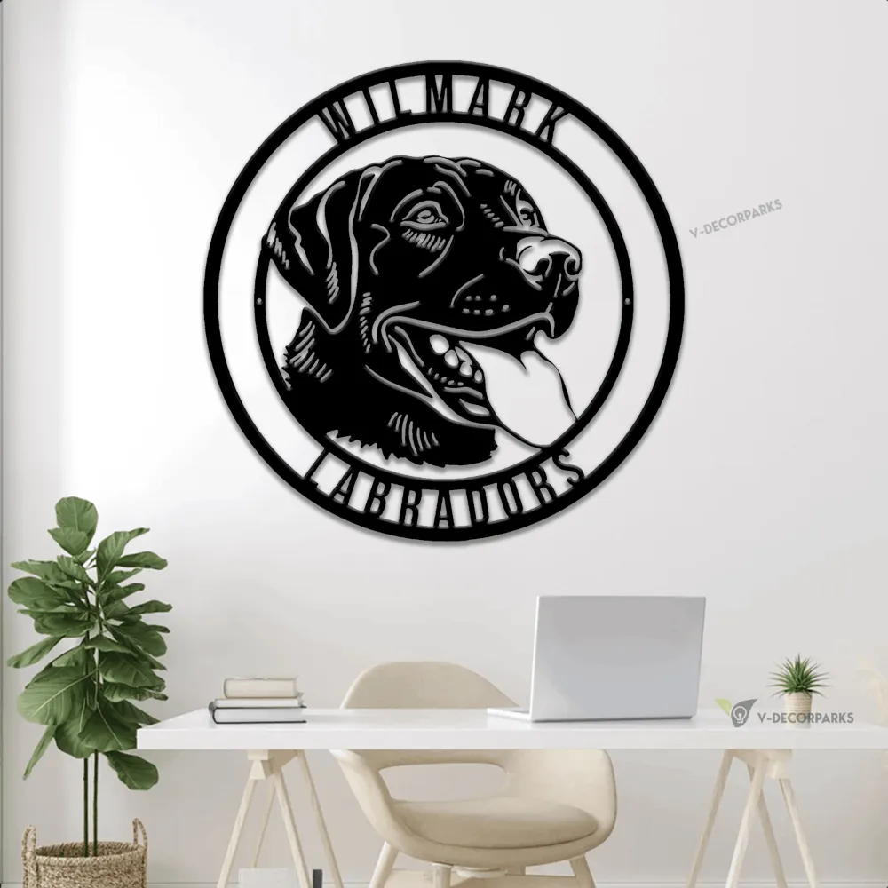 Metal Labrador Retriever Led Lights Sign, Labrador Retriever Sign, Labrador Retriever Decor, Custom Dog Sign, Dog Decor, Dog Owner Gift