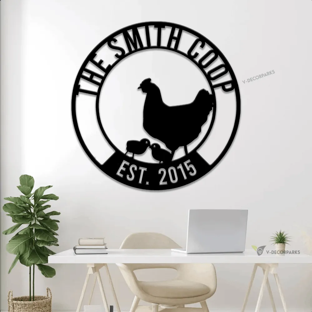 Metal Chicken Coop Led Lights Sign, Chicken Coop Sign, Metal Chicken Sign, Chicken Sign, Chicken Decor, Metal Farm Sign, Farmhouse Decor