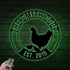 Metal Chicken Coop Led Lights Sign, Chicken Coop Sign, Metal Chicken Sign, Chicken Sign, Chicken Decor, Metal Farm Sign, Farmhouse Decor