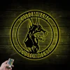 Metal Doberman Pinscher With Led Lights Sign, Doberman Sign, Doberman Dog Sign, Doberman, Dog Sign, Metal Dog Sign, Custom Dog Sign