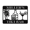 Bar Lounge Beach House Metal Sign Monogram