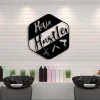 Hair Salon Metal Wall Art Hair Hustle Cut Metal Sign