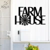 Farm House Windmill Metal Sign, Windmill Design Wall Hanging, Outdoor Farm Design Wall Art, Decor For Farmhouse