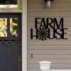 Farm House Windmill Metal Sign, Windmill Design Wall Hanging, Outdoor Farm Design Wall Art, Decor For Farmhouse