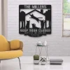 Don't Let The Cats Out Cat Lovers Personalized Metal Sign Cut Metal Sign