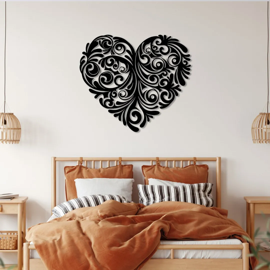 1155-01.webp Heart Valentines Metal Sign, Decor Gift For Him, Her, Husband, Wife, Anniversary Wall Art