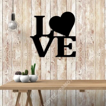 Love Heart Valentines Day Metal Sign, Home Decor Gift