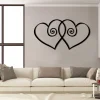 Rustic Heart Couple Valentines Day Metal Wall Decor, Gift For Couple, Wedding Wall Art