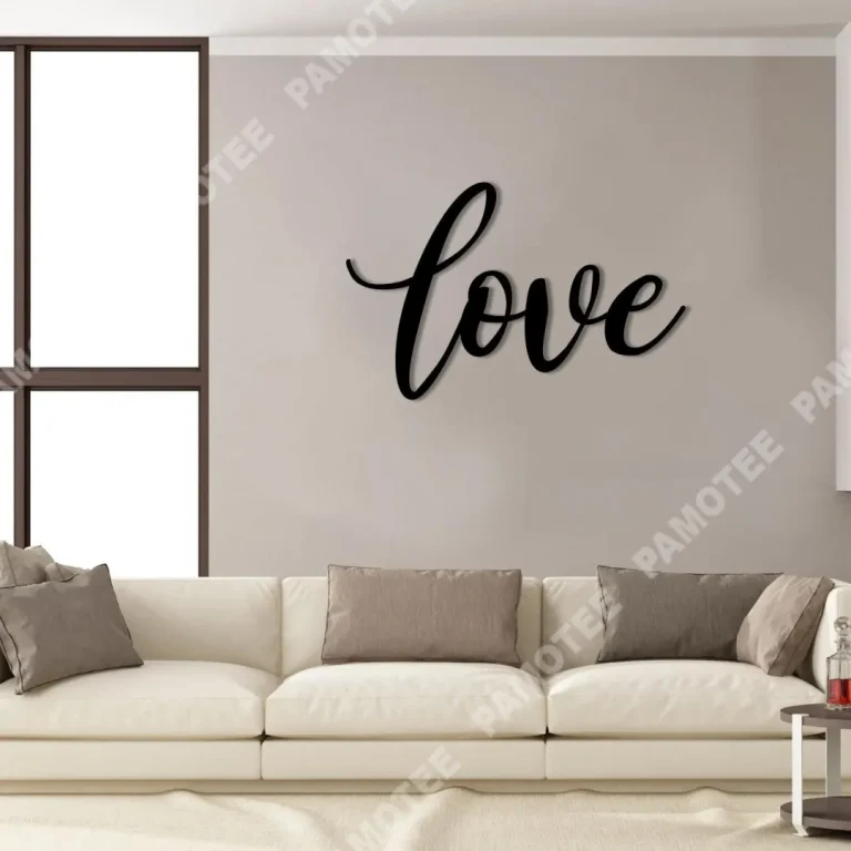 Love Valentines Day Metal Wall Art, Gift Ideas For Couples