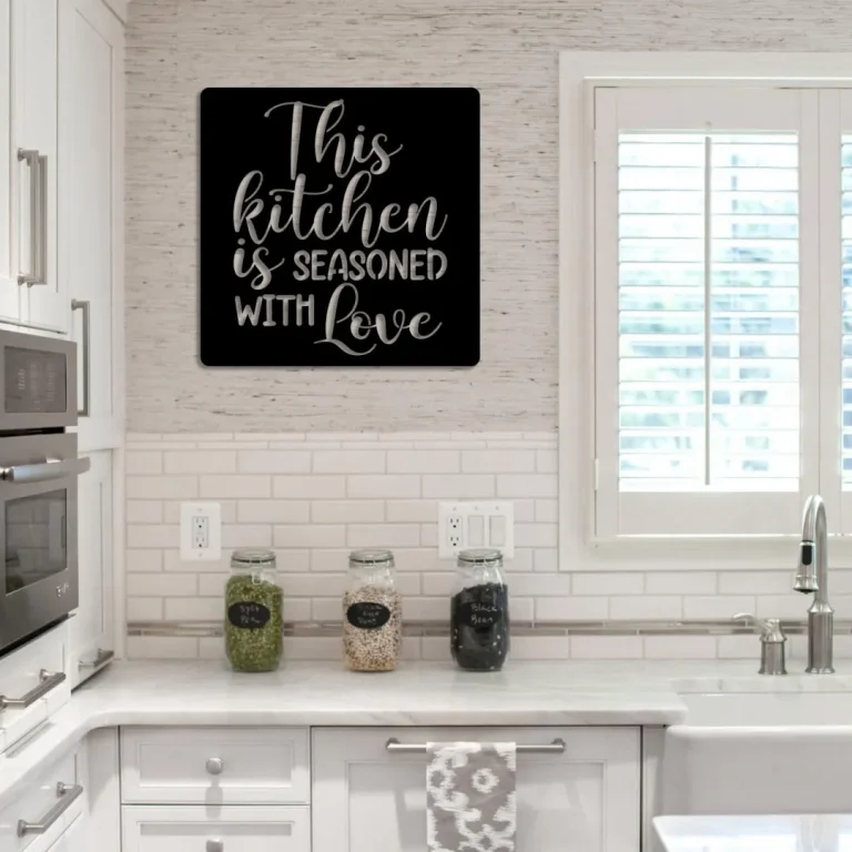 This Kitchen Is Seasoned With Love Cooking Chef Metal Art