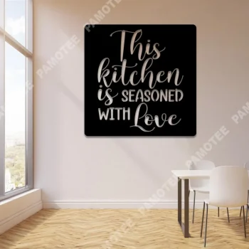 This Kitchen Is Seasoned With Love Cooking Chef Metal Art