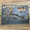 Camper/rv & Campfire Sign, Cut Metal Sign, Metal Wall Art, Metal House Sign