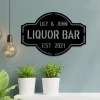 Personalized Metal Liquor Bar Sign, Custom Pub, Tap, Lounge, Cafe, Home Wall Decor