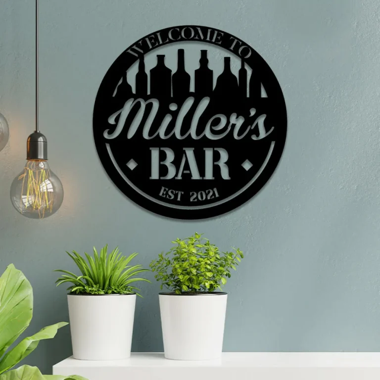 Personalized Metal Bar Sign, Custom Pub, Tap, Lounge, Cafe, Home Wall Decor