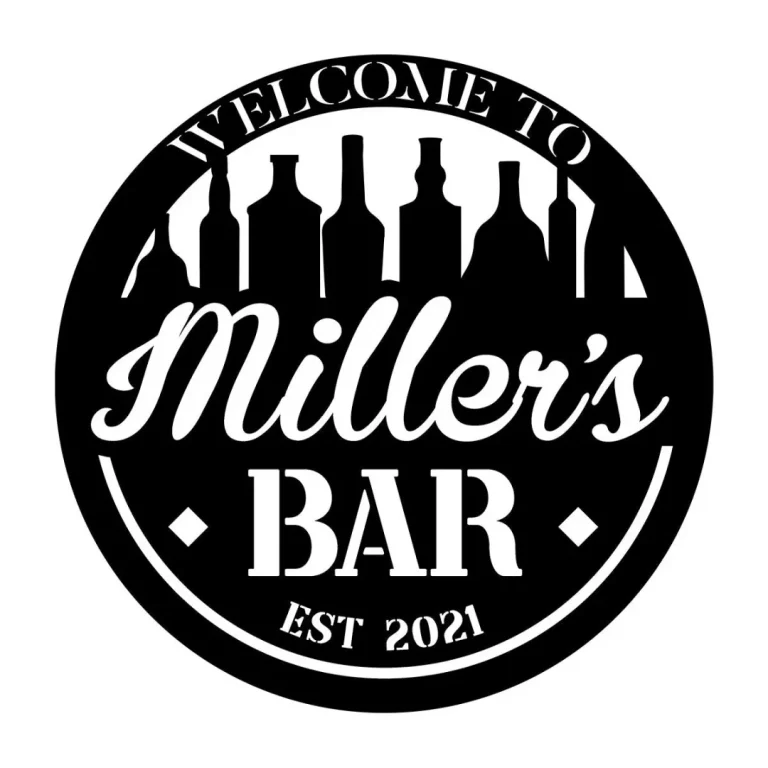 Personalized Metal Bar Sign, Custom Pub, Tap, Lounge, Cafe, Home Wall Decor