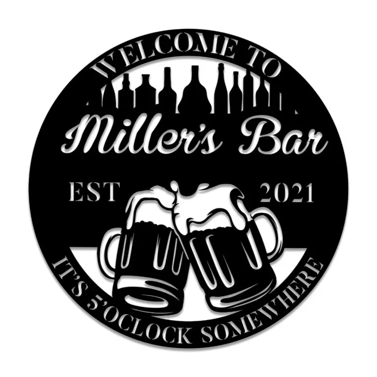 Personalized Beer Metal Bar Sign, Pub, Tap, Lounge, Cafe, Home Wall Decor, Wedding Art Gift For Him/her