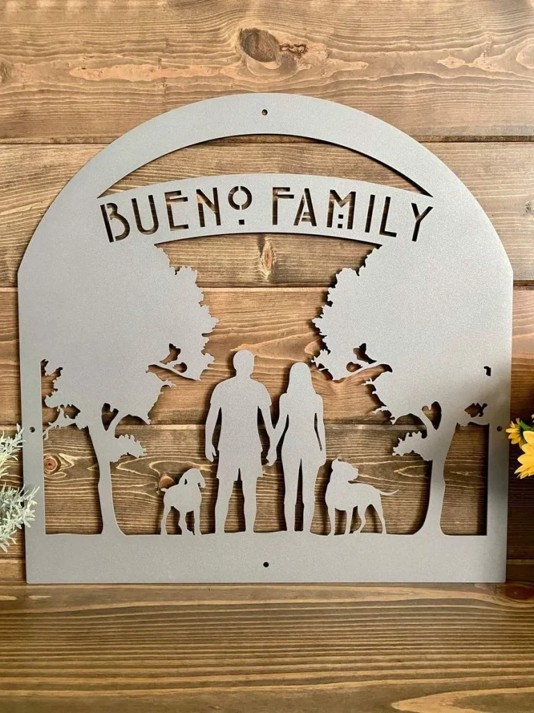 Family Dog Park Personalized Sign, Cut Metal Sign, Metal Wall Art, Metal House Sign