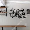 Coffee Now Wine Later Funny Metal Bar Sign, Pub Steel Decoration