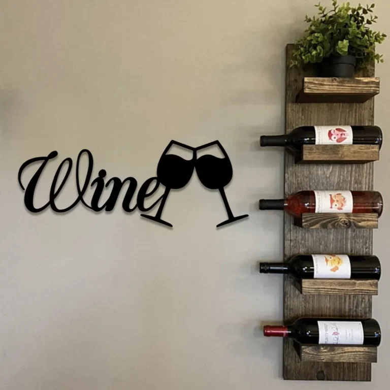 Wine Glasses Metal Bar Sign, Pub, Cafe, Home Wall Decor, Wedding, Anniversary Art Gift