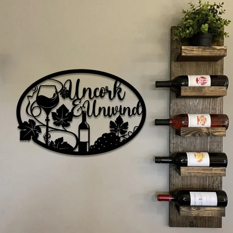 Grape Cellar Wine Metal Bar Sign, Custom Pub, Tap, Lounge, Cafe, Home Wall Decor, Wedding, Anniversary Art