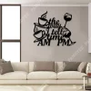The Way I Tell Time Coffee And Wine Metal Art, Bar, Pub Wall Decor