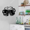 Beer Mugs Cheers Metal Bar Sign, Brewery, Pub, Tap, Lounge, Home Wall Decor, Wedding, Anniversary Art Gift For Him